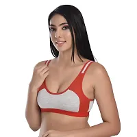 Body Liv Wireless Non Padded Slip on Sports Bra (Pack of 3)-thumb4