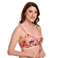 Body Liv Seamless Floral Print Wirefree Lightly Padded Bra for Women/Girls-thumb2