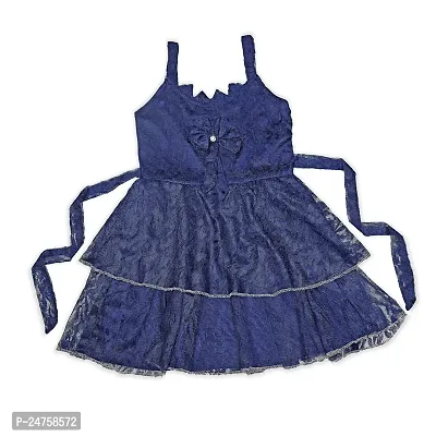 Vihan Creation Baby Girls Stylish Princess Dresses Satin Pretty Knee Length Birthday Party Kids A-Line Frock/Dress -10