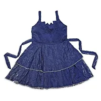 Vihan Creation Baby Girls Stylish Princess Dresses Satin Pretty Knee Length Birthday Party Kids A-Line Frock/Dress -10-thumb1