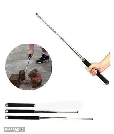 Self Defence Stick Rod Foldable | Self Defence Steel Rod | Foldable Rod Set of 1-thumb0