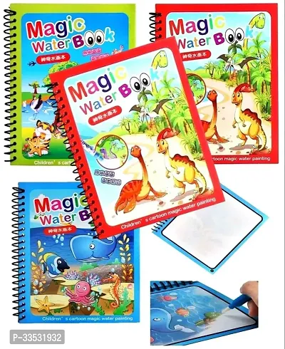 Magic Water Coloring Book Pack of 4-thumb0