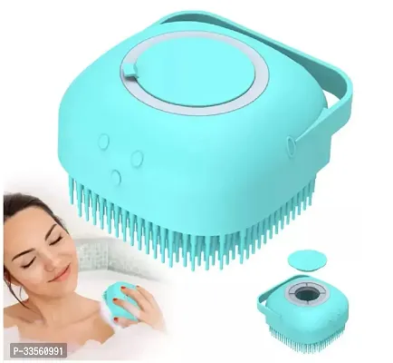 Silicone Soft Bath Body Brush with Shampoo Dispenser-thumb0