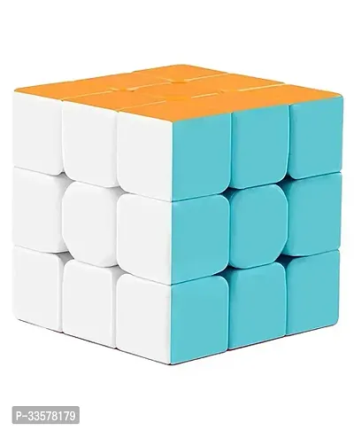 Plastic 3x3 Puzzle Cube Toy-thumb0