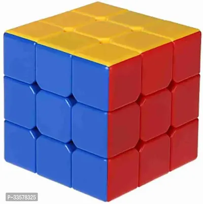 Plastic 3x3 Puzzle Cube Toy-thumb0