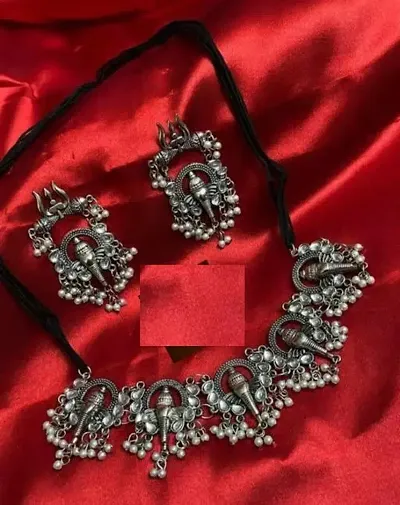 Traditional Five Metal Oxidized Silver Jewellery Sets