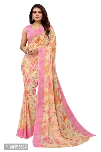 Buy Radhe Fashion Women's Desinger Georgette Floral Saree with
