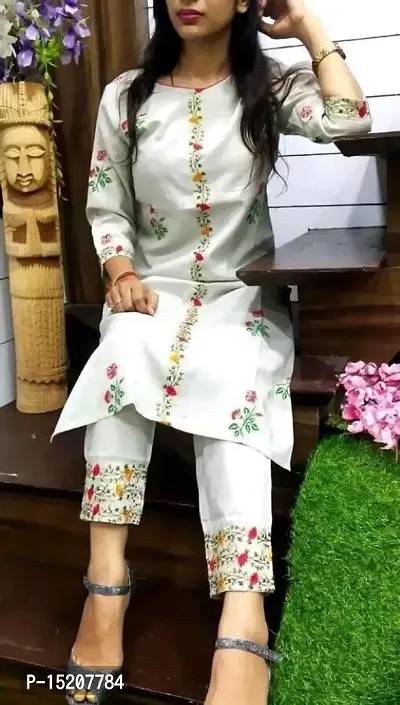 Myra stylissh cotton kurti with pant-thumb0