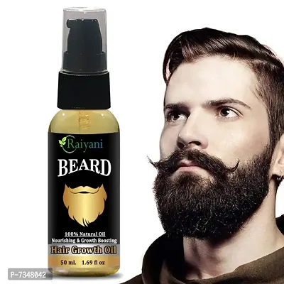 Raiyani Beard 100% Natural Oil Nourishing And Growth Boosting (50ml).-thumb0