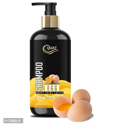 QUAT Natural Anti Dandruff  Hair Fall Control Egg Shampoo For Smooth And Silky Hair for men and women  (300 ml).-thumb0