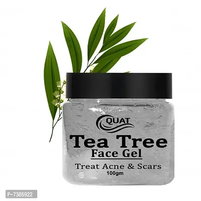 QUAT Tea Tree Gel Face Gel 100% Natural Gel Anti-wrinkle Extract Acne Removal Scars Treatment massage Gel for Any Skin Care (100 g).