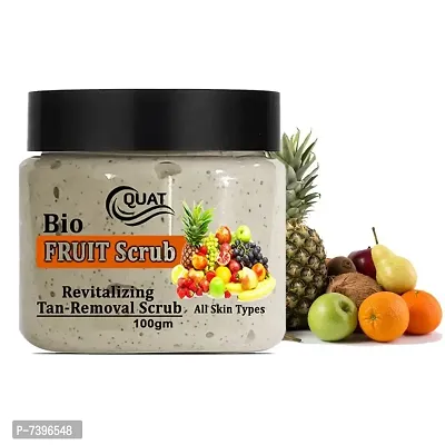 QUAT Advance Bio Fruit Face Scrub Revitalizing Tan Removal Scrub Skin And Body Scrub  (100 g).