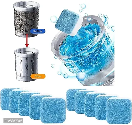 10 Pcs Washing Machine Deep Cleaner Tablet for Washing machines Front and Top Load Machine Descaling Powder Tablet for Tub CleaningDrum Stain Remover of washing machine Descaler Powder-thumb2