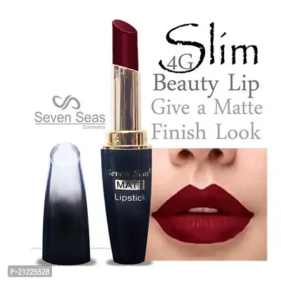 SS slim Maroon color matte lipstick pack of 1-thumb0