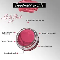 SS (110) blush pink color lip  cheek tint matte  pack of 1-thumb2