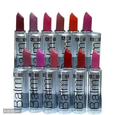 Multicolor matte Balm lipsticks set of 12pc-thumb0