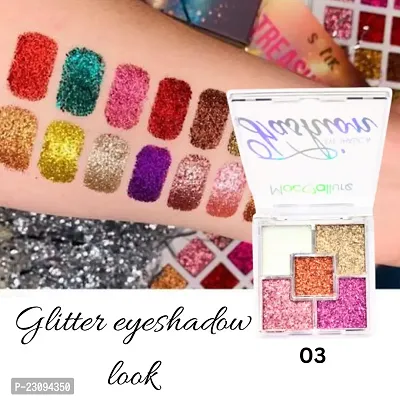 Fashion (01)  Five Shades Glitter Eyeshadow palette pack of 1