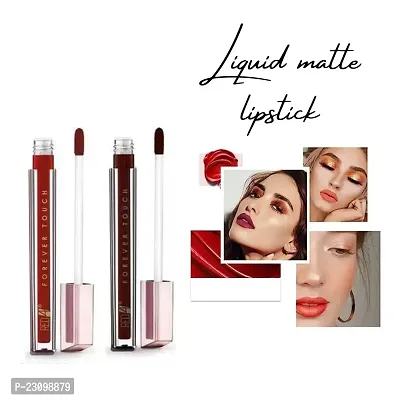 R4 Forever Touch matte Liquid Red  maroon Lipstick pack of 1