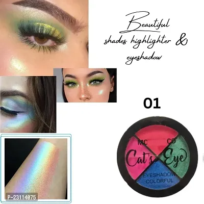 Cat's Eyes Four Beautiful Shades (01)Highlighter  Eyeshadow pack of 1-thumb0