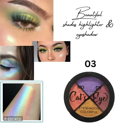 Cat's Eyes Four Beautiful Shades (03)Highlighter  Eyeshadow pack of 1