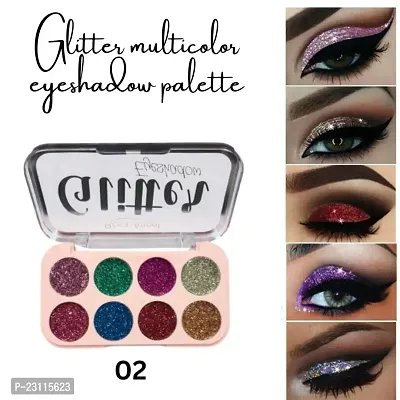 Glitter Multicolor Eight shades (03) Eyeshadow palette pack of 1