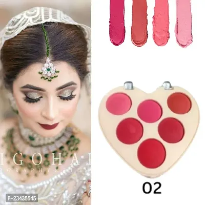 Blush Love 6 Shades  (02) Blusher Palette  pack of 1