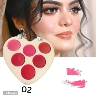 Blush Love 6 Shades  (02) Blusher Palette  pack of 1