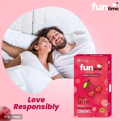 Fun time Juicy Cherry Condoms Pack of 1