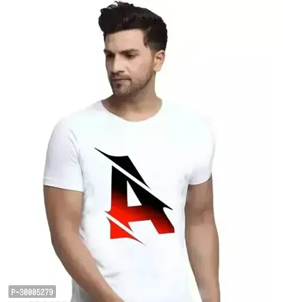 Reliable White Cotton Blend Printed T-Shirt For Men-thumb0