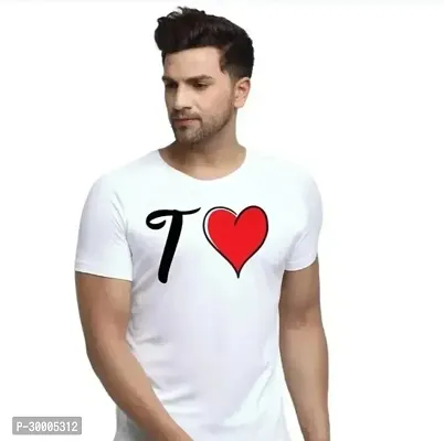 Reliable White Cotton Blend Printed T-Shirt For Men-thumb0