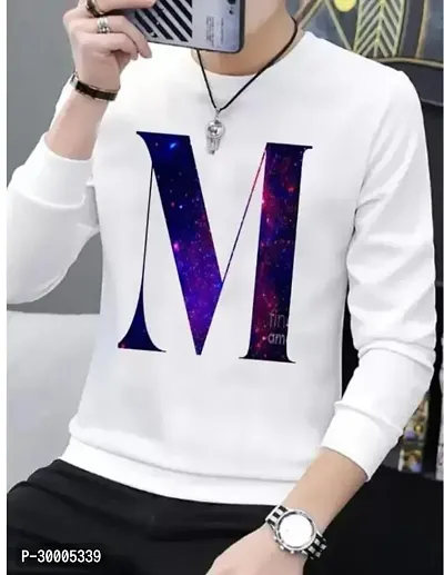 Reliable White Cotton Blend Printed T-Shirt For Men-thumb0