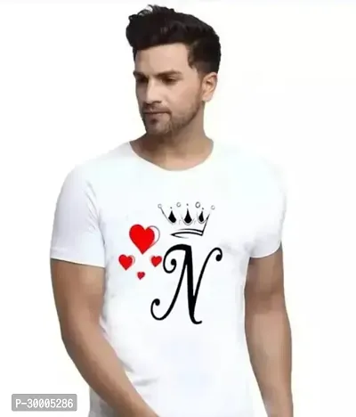 Reliable White Cotton Blend Printed T-Shirt For Men-thumb0