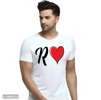 Reliable White Cotton Blend Printed T-Shirt For Men