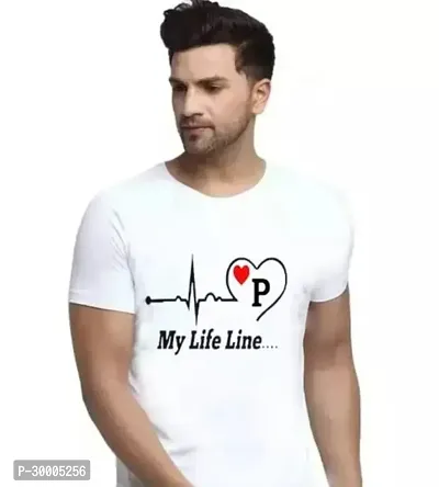 Reliable White Cotton Blend Printed T-Shirt For Men-thumb0