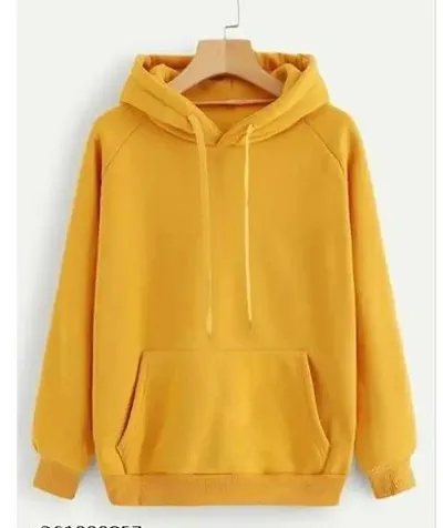 Classy Solid Hoodie for women