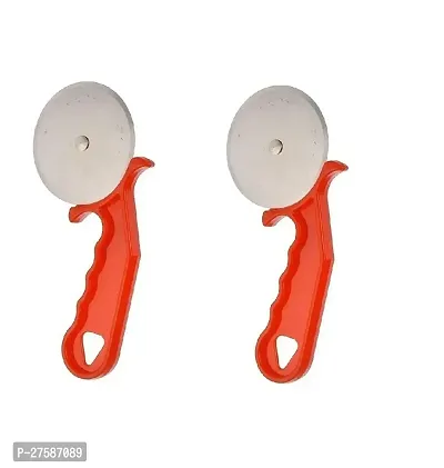 Plastic Red Pizza Cutter Pack Of 2-thumb0