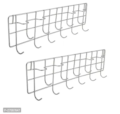 Combo Of Stainless Steel Multi-Level Laddle Hooks Rail For Kitchen Set Of Pack Of 2-thumb0