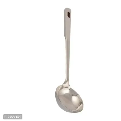 Stainless Steel Ladle Chamcha, Silver Pack Of 1-thumb0