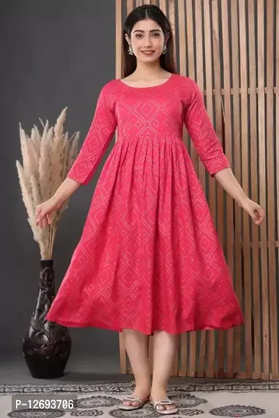 Stylish Fancy Viscose Rayon Anarkali Kurta For Women-thumb0