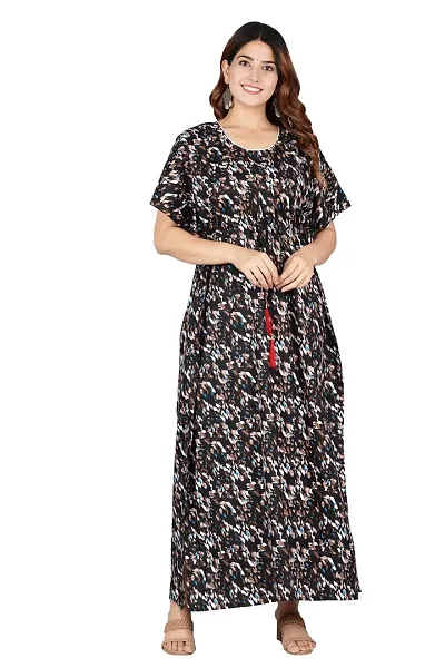 Women Cotton Printed Kaftan Nighty