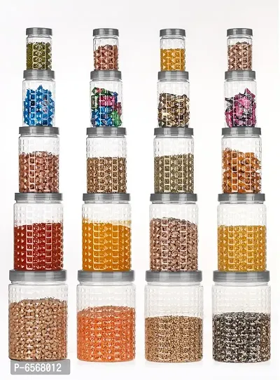 Useful Plastic Spice Jars- Pack Of 20