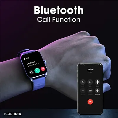 BLACK -T 500 SMART WATCH 2024 latest version / Full Touch Screen Bluetooth Smartwatch with Body Temperature, Heart Rate  Oxygen Monitor Compatible with All 3G/4G/5G Android  iOS-thumb5