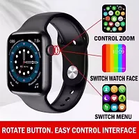 New SMART WATCH// 2024 latest version /T500 BLACK Full Touch Screen Bluetooth Smartwatch with Body Temperature, Heart Rate  Oxygen Monitor Compatible with All 3G/4G/5G Android  iOS-thumb2