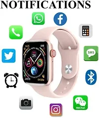 New PINK /SMART WATCH/ 2024 latest version /T500 Full Touch Screen Bluetooth Smartwatch with Body Temperature, Heart Rate  Oxygen Monitor Compatible with All 3G/4G/5G Android  iOS-thumb4