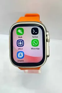 T 800 /orange SMART WATCH 2024 latest version Full Touch Screen Bluetooth Smartwatch with Body Temperature, Heart Rate  Oxygen Monitor Compatible with All 3G/4G/5G Android  iOS-thumb3