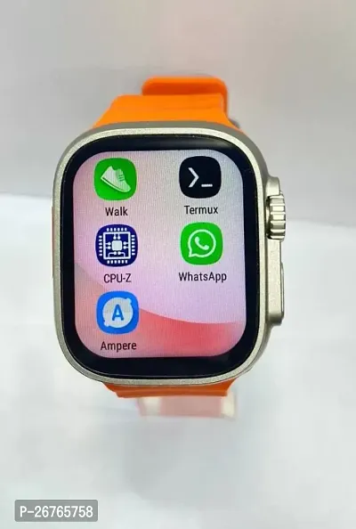 T 800 /orange SMART WATCH 2024 latest version Full Touch Screen Bluetooth Smartwatch with Body Temperature, Heart Rate  Oxygen Monitor Compatible with All 3G/4G/5G Android  iOS-thumb4