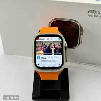 T 800 orange /SMART WATCH 2024 latest version Full Touch Screen Bluetooth Smartwatch with Body Temperature, Heart Rate  Oxygen Monitor Compatible with All 3G/4G/5G Android  iOS-thumb3