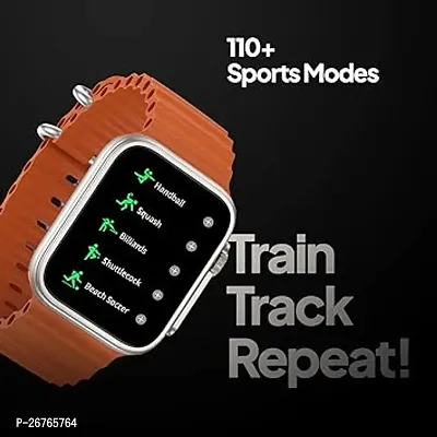 T 800 orange- SMART WATCH 2024 latest version Full Touch Screen Bluetooth Smartwatch with Body Temperature, Heart Rate  Oxygen Monitor Compatible with All 3G/4G/5G Android  iOS-thumb4