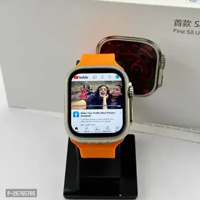 T 800- orange SMART WATCH 2024 latest version Full Touch Screen Bluetooth Smartwatch with Body Temperature, Heart Rate  Oxygen Monitor Compatible with All 3G/4G/5G Android  iOS-thumb2