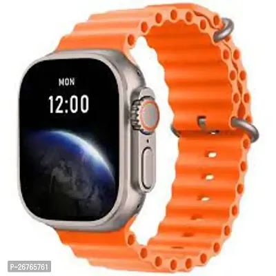 T 800 orange SMART WATCH /2024 latest version Full Touch Screen Bluetooth Smartwatch with Body Temperature, Heart Rate  Oxygen Monitor Compatible with All 3G/4G/5G Android  iOS